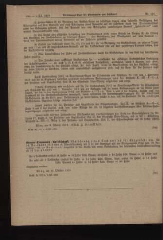 Verordnungs-Blatt für Eisenbahnen und Schiffahrt: Veröffentlichungen in Tarif- und Transport-Angelegenheiten 19191106 Seite: 8