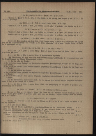 Verordnungs-Blatt für Eisenbahnen und Schiffahrt: Veröffentlichungen in Tarif- und Transport-Angelegenheiten 19191115 Seite: 13