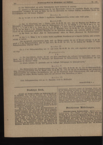 Verordnungs-Blatt für Eisenbahnen und Schiffahrt: Veröffentlichungen in Tarif- und Transport-Angelegenheiten 19191115 Seite: 2