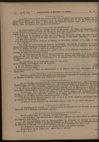 Verordnungs-Blatt für Eisenbahnen und Schiffahrt: Veröffentlichungen in Tarif- und Transport-Angelegenheiten 19191115 Seite: 8