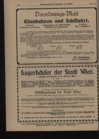 Verordnungs-Blatt für Eisenbahnen und Schiffahrt: Veröffentlichungen in Tarif- und Transport-Angelegenheiten 19191118 Seite: 10