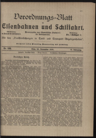 Verordnungs-Blatt für Eisenbahnen und Schiffahrt: Veröffentlichungen in Tarif- und Transport-Angelegenheiten