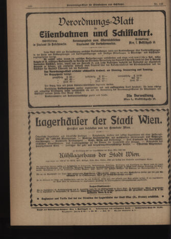 Verordnungs-Blatt für Eisenbahnen und Schiffahrt: Veröffentlichungen in Tarif- und Transport-Angelegenheiten 19191122 Seite: 6