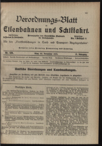 Verordnungs-Blatt für Eisenbahnen und Schiffahrt: Veröffentlichungen in Tarif- und Transport-Angelegenheiten 19191125 Seite: 3