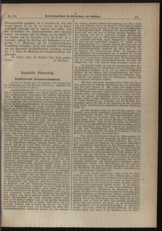 Verordnungs-Blatt für Eisenbahnen und Schiffahrt: Veröffentlichungen in Tarif- und Transport-Angelegenheiten 19191213 Seite: 5