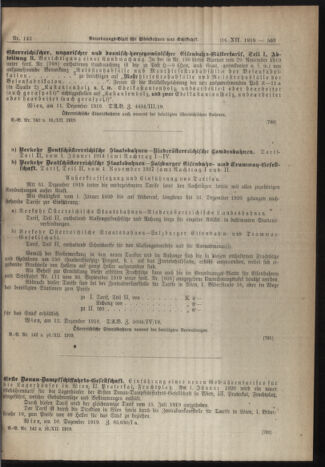 Verordnungs-Blatt für Eisenbahnen und Schiffahrt: Veröffentlichungen in Tarif- und Transport-Angelegenheiten 19191216 Seite: 5