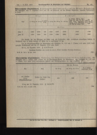 Verordnungs-Blatt für Eisenbahnen und Schiffahrt: Veröffentlichungen in Tarif- und Transport-Angelegenheiten 19191216 Seite: 6