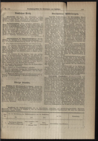 Verordnungs-Blatt für Eisenbahnen und Schiffahrt: Veröffentlichungen in Tarif- und Transport-Angelegenheiten 19191216 Seite: 7