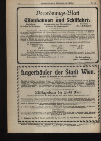 Verordnungs-Blatt für Eisenbahnen und Schiffahrt: Veröffentlichungen in Tarif- und Transport-Angelegenheiten 19191216 Seite: 8