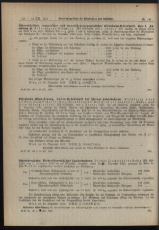 Verordnungs-Blatt für Eisenbahnen und Schiffahrt: Veröffentlichungen in Tarif- und Transport-Angelegenheiten 19191218 Seite: 12