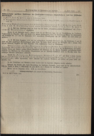 Verordnungs-Blatt für Eisenbahnen und Schiffahrt: Veröffentlichungen in Tarif- und Transport-Angelegenheiten 19191218 Seite: 13