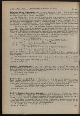 Verordnungs-Blatt für Eisenbahnen und Schiffahrt: Veröffentlichungen in Tarif- und Transport-Angelegenheiten 19191218 Seite: 16