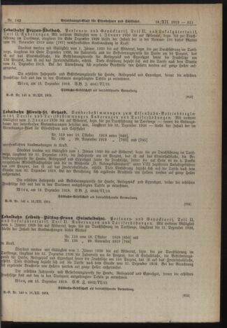 Verordnungs-Blatt für Eisenbahnen und Schiffahrt: Veröffentlichungen in Tarif- und Transport-Angelegenheiten 19191218 Seite: 17