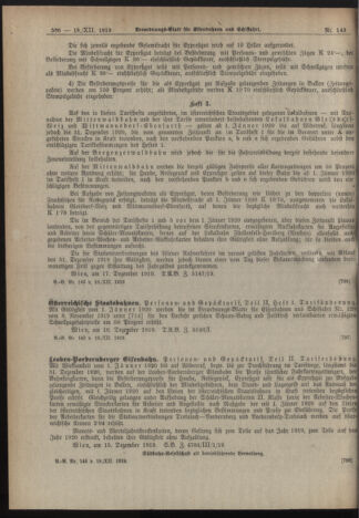 Verordnungs-Blatt für Eisenbahnen und Schiffahrt: Veröffentlichungen in Tarif- und Transport-Angelegenheiten 19191218 Seite: 2