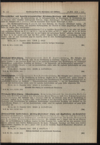 Verordnungs-Blatt für Eisenbahnen und Schiffahrt: Veröffentlichungen in Tarif- und Transport-Angelegenheiten 19191218 Seite: 7