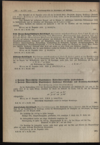 Verordnungs-Blatt für Eisenbahnen und Schiffahrt: Veröffentlichungen in Tarif- und Transport-Angelegenheiten 19191230 Seite: 4