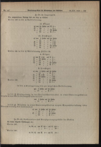 Verordnungs-Blatt für Eisenbahnen und Schiffahrt: Veröffentlichungen in Tarif- und Transport-Angelegenheiten 19191230 Seite: 7