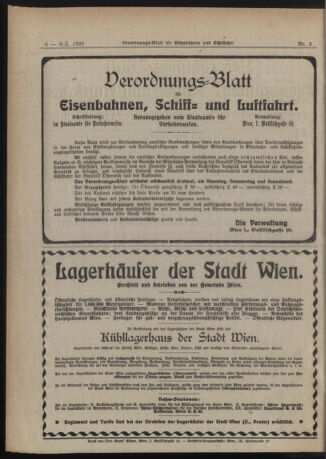 Verordnungs-Blatt für Eisenbahnen und Schiffahrt: Veröffentlichungen in Tarif- und Transport-Angelegenheiten 19200106 Seite: 4