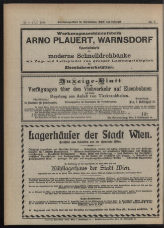 Verordnungs-Blatt für Eisenbahnen und Schiffahrt: Veröffentlichungen in Tarif- und Transport-Angelegenheiten 19200117 Seite: 8