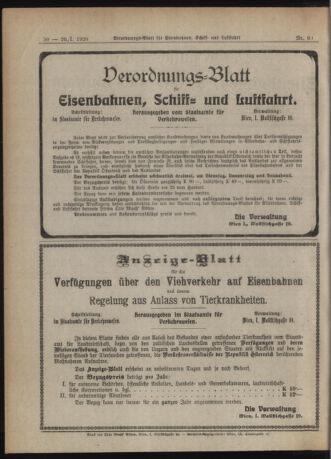 Verordnungs-Blatt für Eisenbahnen und Schiffahrt: Veröffentlichungen in Tarif- und Transport-Angelegenheiten 19200120 Seite: 12