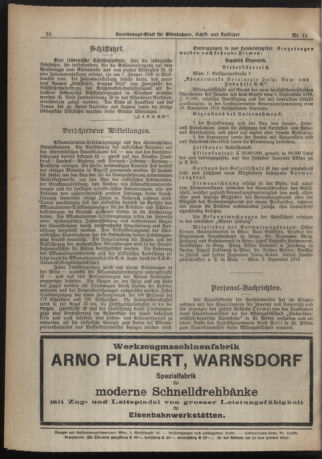 Verordnungs-Blatt für Eisenbahnen und Schiffahrt: Veröffentlichungen in Tarif- und Transport-Angelegenheiten 19200124 Seite: 2