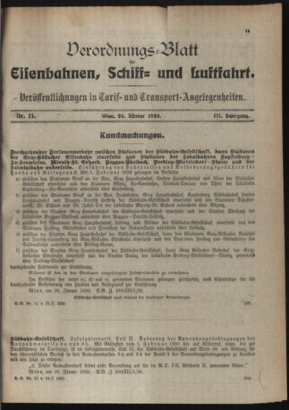 Verordnungs-Blatt für Eisenbahnen und Schiffahrt: Veröffentlichungen in Tarif- und Transport-Angelegenheiten 19200124 Seite: 3