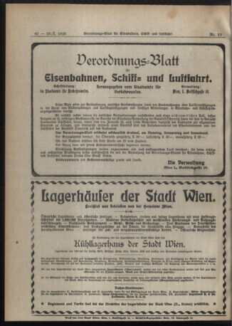 Verordnungs-Blatt für Eisenbahnen und Schiffahrt: Veröffentlichungen in Tarif- und Transport-Angelegenheiten 19200129 Seite: 6