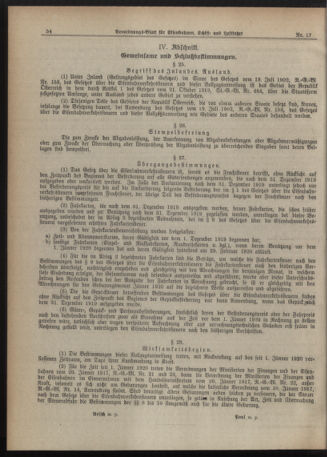 Verordnungs-Blatt für Eisenbahnen und Schiffahrt: Veröffentlichungen in Tarif- und Transport-Angelegenheiten 19200210 Seite: 8