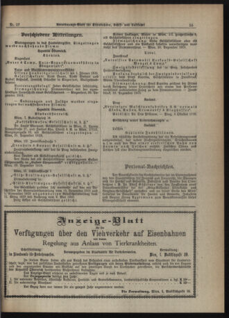 Verordnungs-Blatt für Eisenbahnen und Schiffahrt: Veröffentlichungen in Tarif- und Transport-Angelegenheiten 19200210 Seite: 9