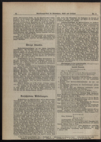 Verordnungs-Blatt für Eisenbahnen und Schiffahrt: Veröffentlichungen in Tarif- und Transport-Angelegenheiten 19200219 Seite: 4