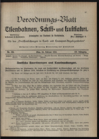 Verordnungs-Blatt für Eisenbahnen und Schiffahrt: Veröffentlichungen in Tarif- und Transport-Angelegenheiten