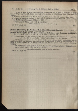 Verordnungs-Blatt für Eisenbahnen und Schiffahrt: Veröffentlichungen in Tarif- und Transport-Angelegenheiten 19200226 Seite: 2