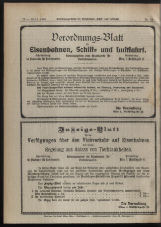 Verordnungs-Blatt für Eisenbahnen und Schiffahrt: Veröffentlichungen in Tarif- und Transport-Angelegenheiten 19200226 Seite: 6