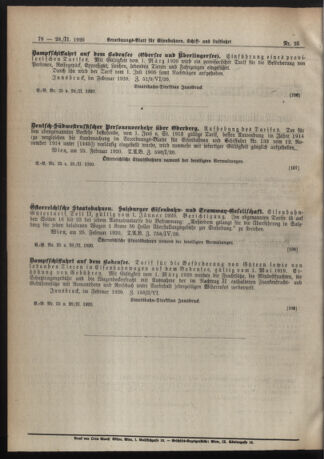 Verordnungs-Blatt für Eisenbahnen und Schiffahrt: Veröffentlichungen in Tarif- und Transport-Angelegenheiten 19200228 Seite: 4