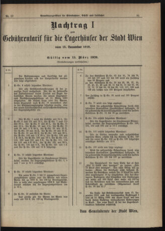 Verordnungs-Blatt für Eisenbahnen und Schiffahrt: Veröffentlichungen in Tarif- und Transport-Angelegenheiten 19200304 Seite: 3