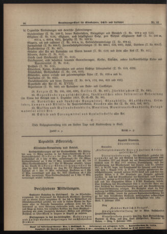 Verordnungs-Blatt für Eisenbahnen und Schiffahrt: Veröffentlichungen in Tarif- und Transport-Angelegenheiten 19200316 Seite: 6