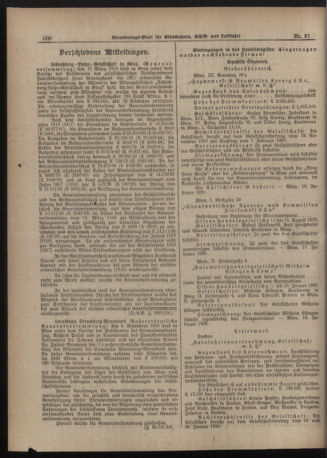 Verordnungs-Blatt für Eisenbahnen und Schiffahrt: Veröffentlichungen in Tarif- und Transport-Angelegenheiten 19200327 Seite: 2