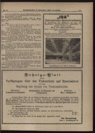 Verordnungs-Blatt für Eisenbahnen und Schiffahrt: Veröffentlichungen in Tarif- und Transport-Angelegenheiten 19200327 Seite: 3