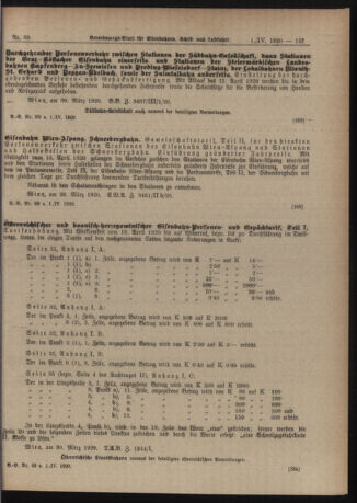 Verordnungs-Blatt für Eisenbahnen und Schiffahrt: Veröffentlichungen in Tarif- und Transport-Angelegenheiten 19200401 Seite: 29