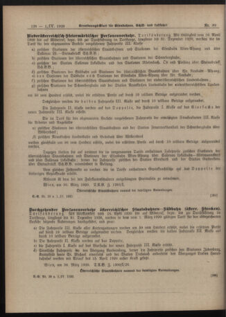 Verordnungs-Blatt für Eisenbahnen und Schiffahrt: Veröffentlichungen in Tarif- und Transport-Angelegenheiten 19200401 Seite: 30