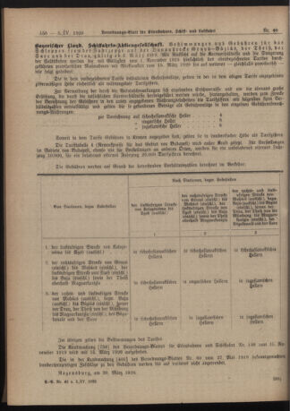 Verordnungs-Blatt für Eisenbahnen und Schiffahrt: Veröffentlichungen in Tarif- und Transport-Angelegenheiten 19200403 Seite: 4