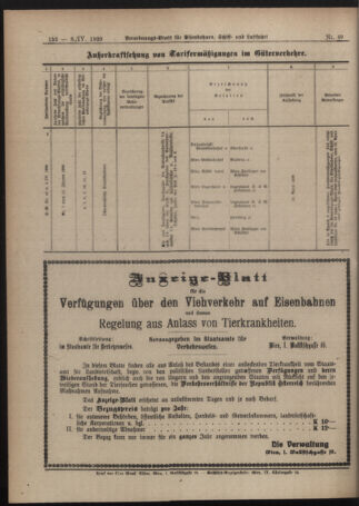 Verordnungs-Blatt für Eisenbahnen und Schiffahrt: Veröffentlichungen in Tarif- und Transport-Angelegenheiten 19200403 Seite: 6