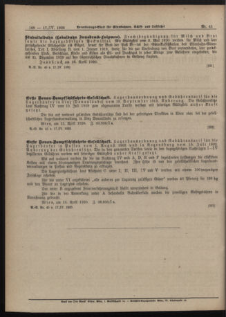 Verordnungs-Blatt für Eisenbahnen und Schiffahrt: Veröffentlichungen in Tarif- und Transport-Angelegenheiten 19200417 Seite: 4