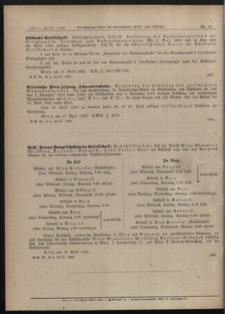 Verordnungs-Blatt für Eisenbahnen und Schiffahrt: Veröffentlichungen in Tarif- und Transport-Angelegenheiten 19200424 Seite: 4