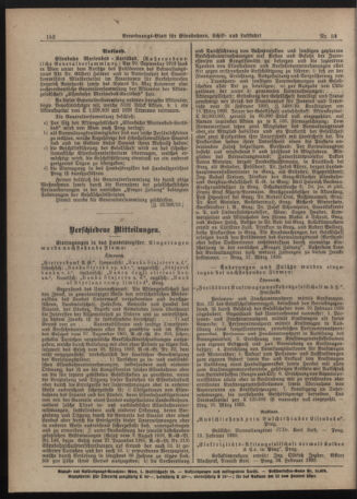 Verordnungs-Blatt für Eisenbahnen und Schiffahrt: Veröffentlichungen in Tarif- und Transport-Angelegenheiten 19200506 Seite: 2