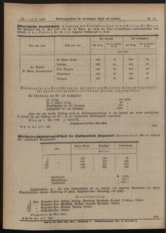 Verordnungs-Blatt für Eisenbahnen und Schiffahrt: Veröffentlichungen in Tarif- und Transport-Angelegenheiten 19200513 Seite: 4