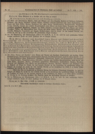 Verordnungs-Blatt für Eisenbahnen und Schiffahrt: Veröffentlichungen in Tarif- und Transport-Angelegenheiten 19200520 Seite: 5