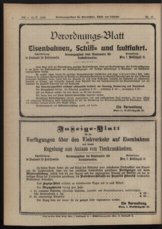 Verordnungs-Blatt für Eisenbahnen und Schiffahrt: Veröffentlichungen in Tarif- und Transport-Angelegenheiten 19200520 Seite: 6