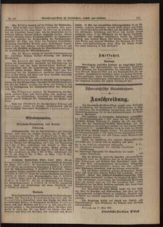 Verordnungs-Blatt für Eisenbahnen und Schiffahrt: Veröffentlichungen in Tarif- und Transport-Angelegenheiten 19200529 Seite: 5