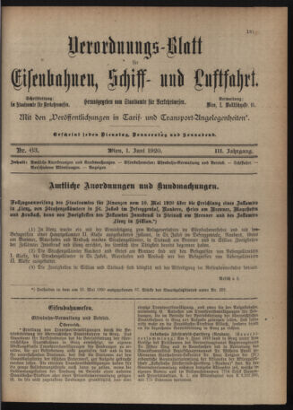 Verordnungs-Blatt für Eisenbahnen und Schiffahrt: Veröffentlichungen in Tarif- und Transport-Angelegenheiten